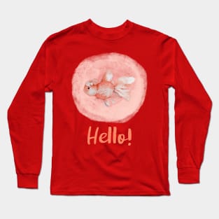 Watercolor Fish - Hello Long Sleeve T-Shirt